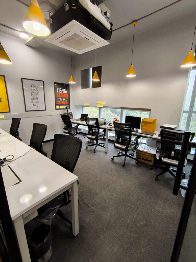 Stylish coworking interiors in CP, New Delhi
